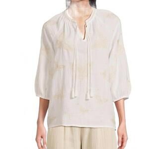NEW JOHNNY WAS koleen blouse in white